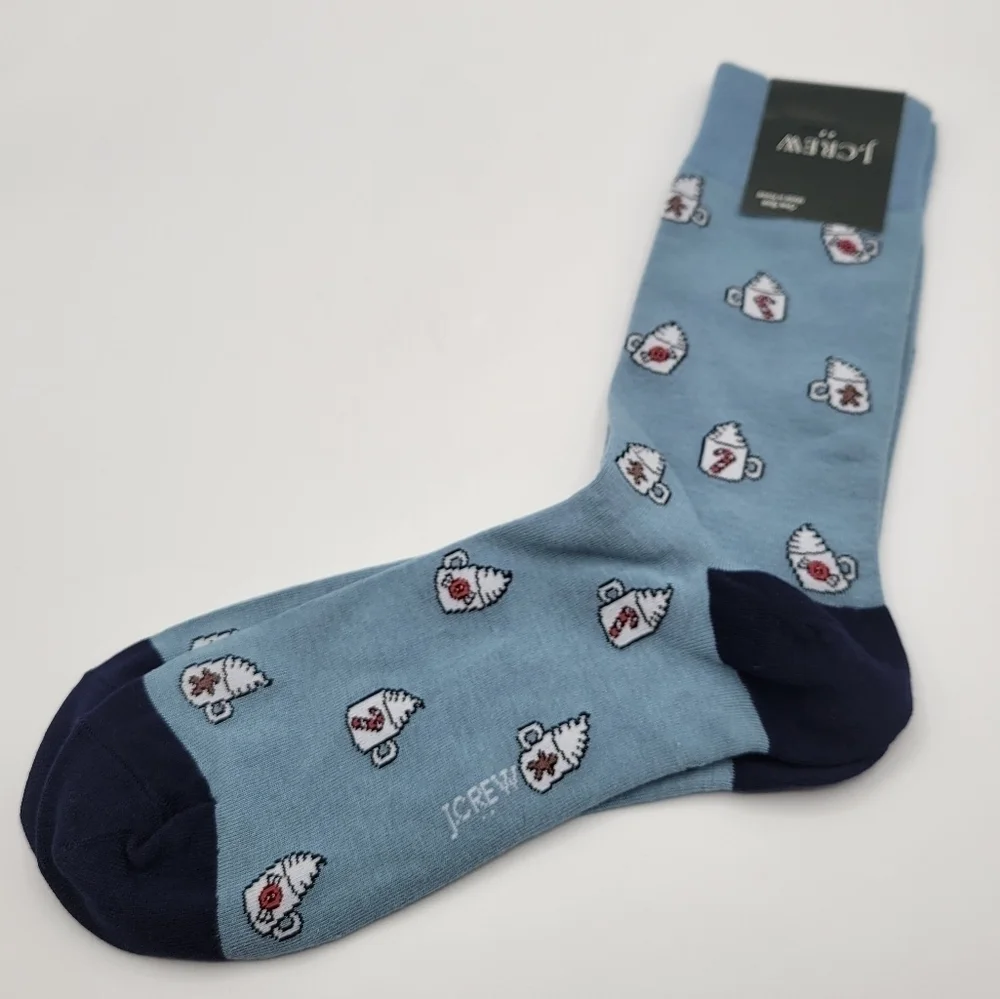 J Crew Hot chocolate Crew socks